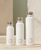 Botella térmica de acero inoxidable blanca