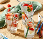 Juego de tubos reutilizables de acero inoxidable