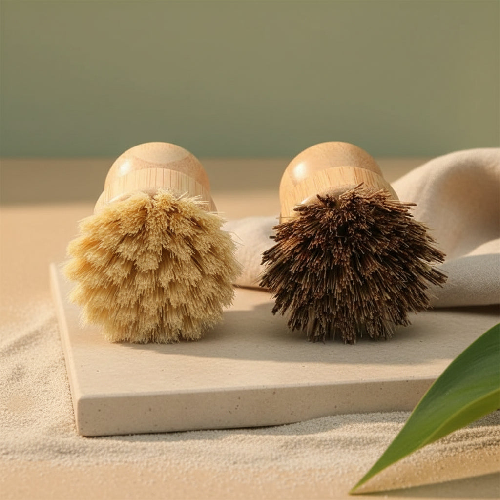 Eco-friendly kitchen cleaning brushes 