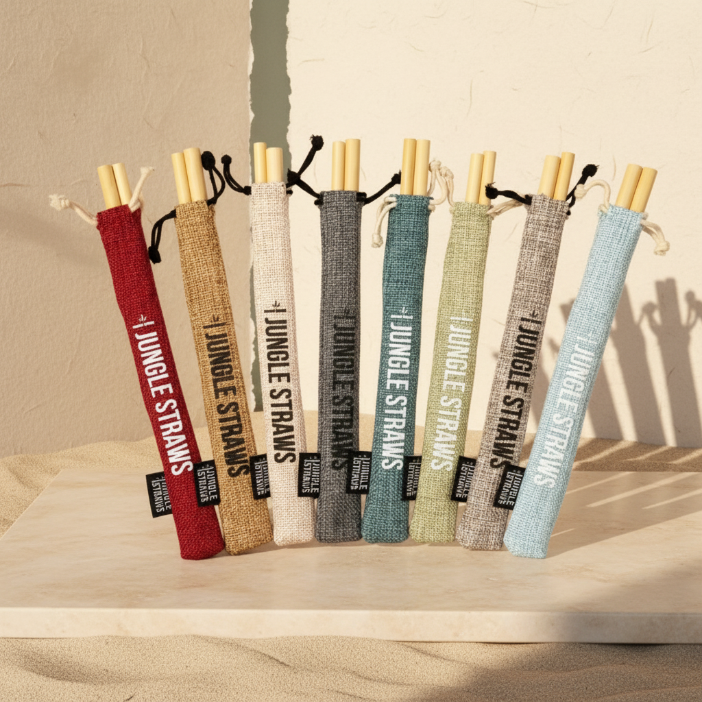 Bolsas de paja reutilizables